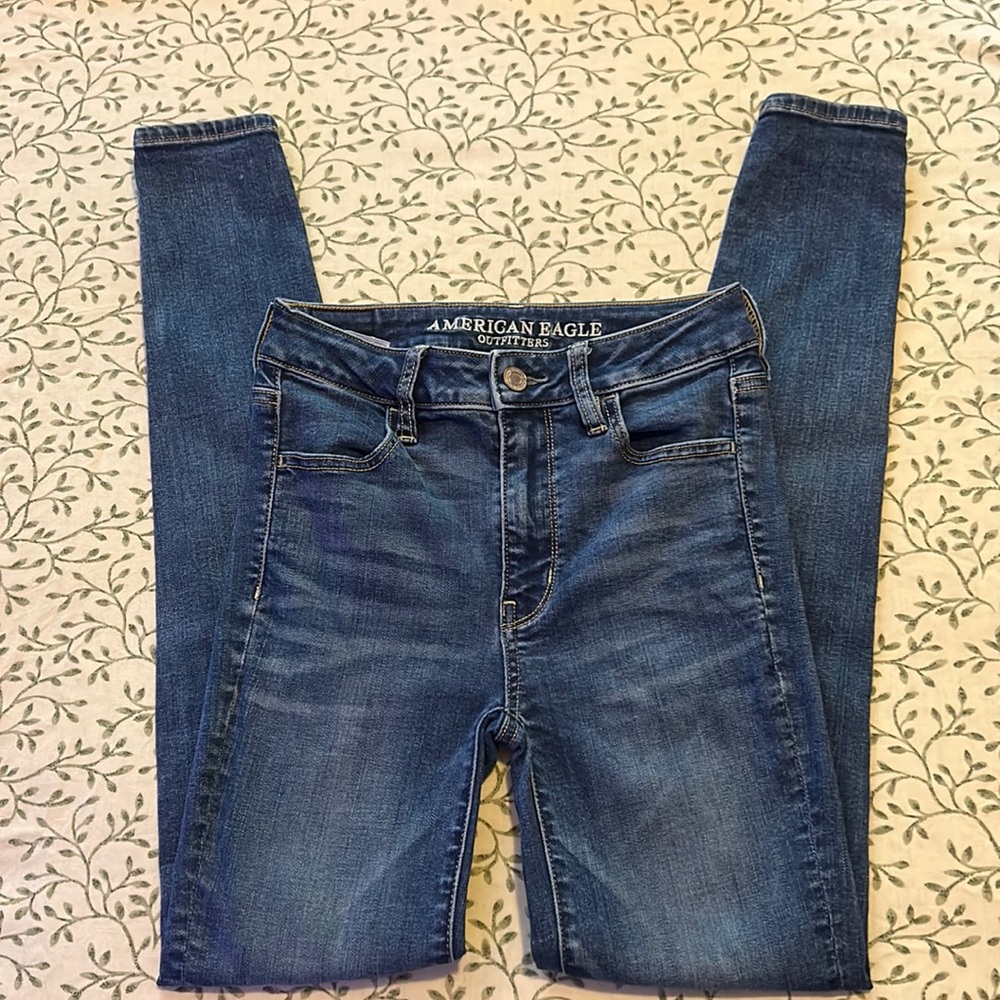 American eagle 🦅 super stretch dark wash skinny jeans